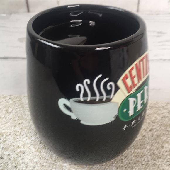 Friends Central Perk Coffee Mug Black Cup TV Logo XL Hidden Handle - Picture 6 of 11